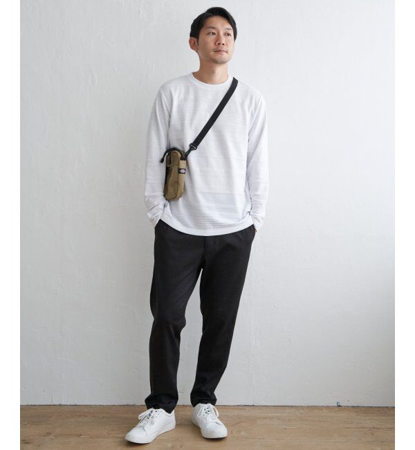 IKKA LOUNGE「ランダムリップルボーダーロンT」|Tシャツ・カットソー|