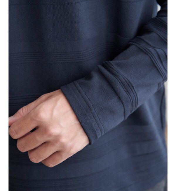 IKKA LOUNGE「ランダムリップルボーダーロンT」|Tシャツ・カットソー|