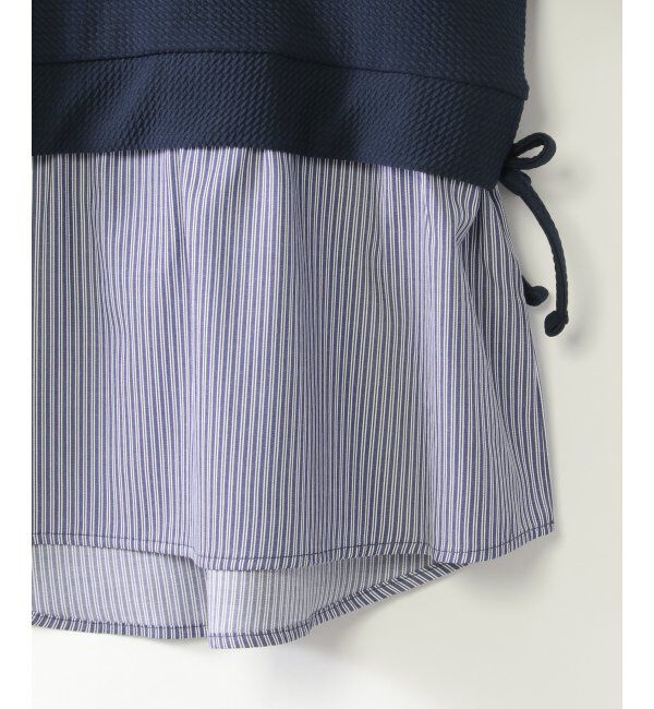 ikka kids「【親子おそろい】ベストレイヤードプルオーバー（120~160cm）」|Tシャツ・カットソー|