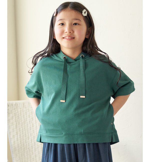 ikka kids「【親子おそろい】ミニワッフルスピンドルパーカー（120~160cm）」|Tシャツ・カットソー|