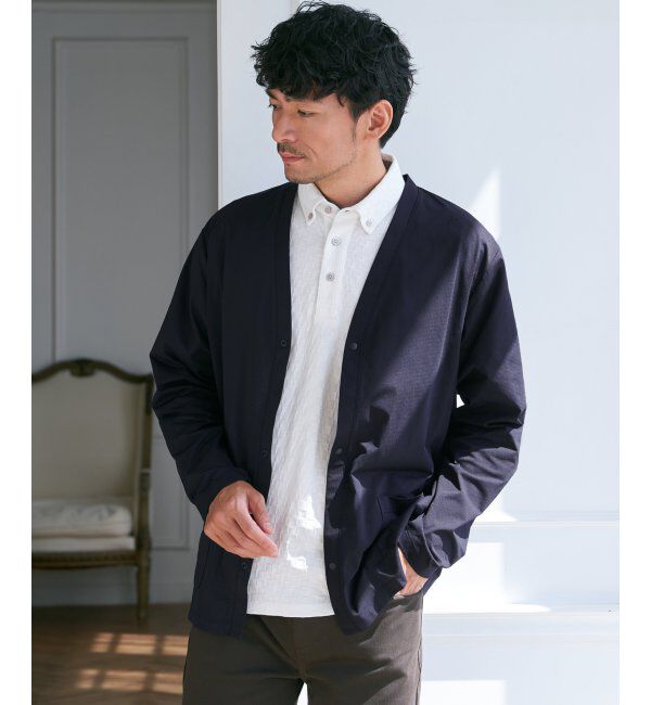 ikka「GOKU楽AIRVネックカーディガン」|カーディガン|