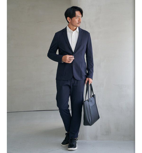 IKKA LOUNGE「【雑誌MonoMax4月号掲載】GOKU楽ワークポンチイージーパンツ「小泉孝太郎さん着用モデル」」|スラックス|