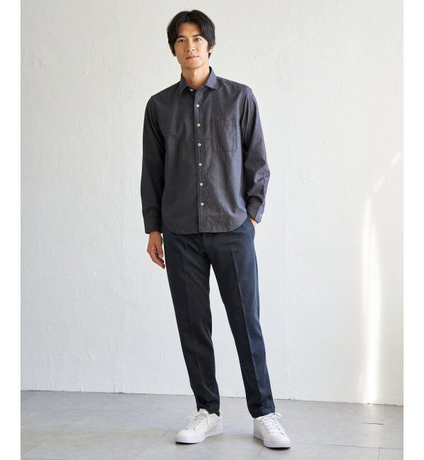 IKKA LOUNGE「デニムライクスイスカラーシャツ」|シャツ・ブラウス|