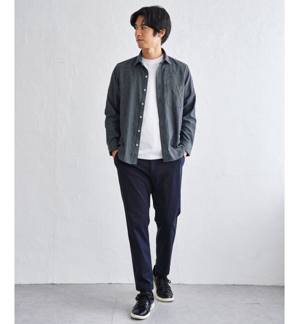 IKKA LOUNGE「デニムライクスイスカラーシャツ」|シャツ・ブラウス|