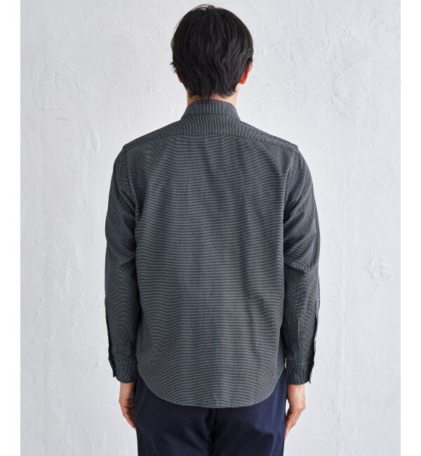 IKKA LOUNGE「デニムライクスイスカラーシャツ」|シャツ・ブラウス|