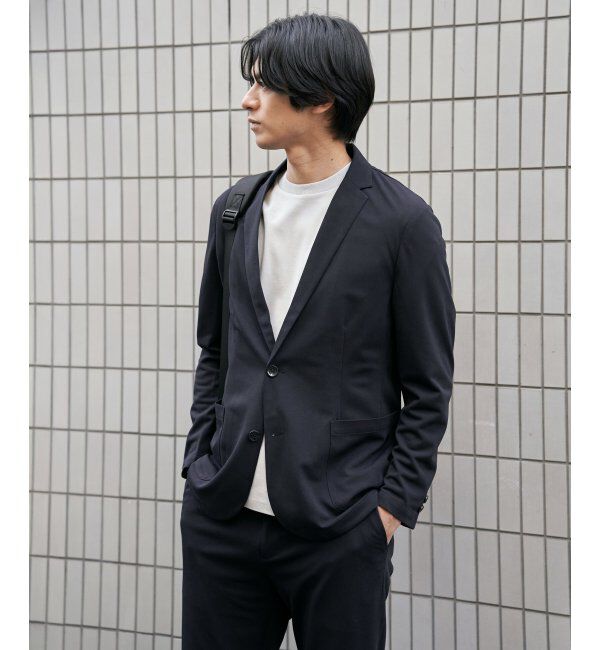 IKKA LOUNGE「【セットアップ対応】GOKU楽ワークDRYソフトカノコジャケット」|テーラードジャケット|