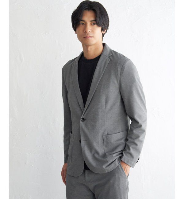 IKKA LOUNGE「【セットアップ対応】GOKU楽ワークDRYソフトカノコジャケット」|テーラードジャケット|