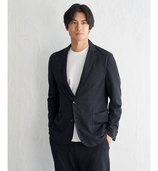 IKKA LOUNGE「【セットアップ対応】GOKU楽ワークDRYソフトカノコジャケット」|テーラードジャケット|