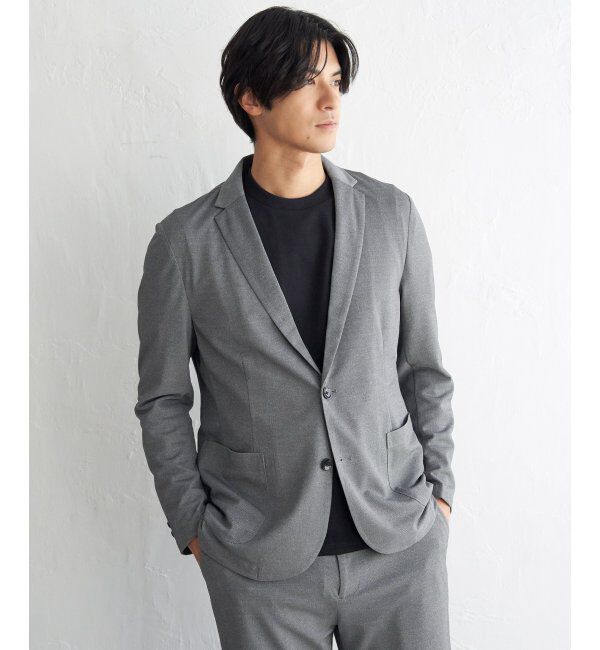 IKKA LOUNGE「【セットアップ対応】GOKU楽ワークDRYソフトカノコジャケット」|テーラードジャケット|