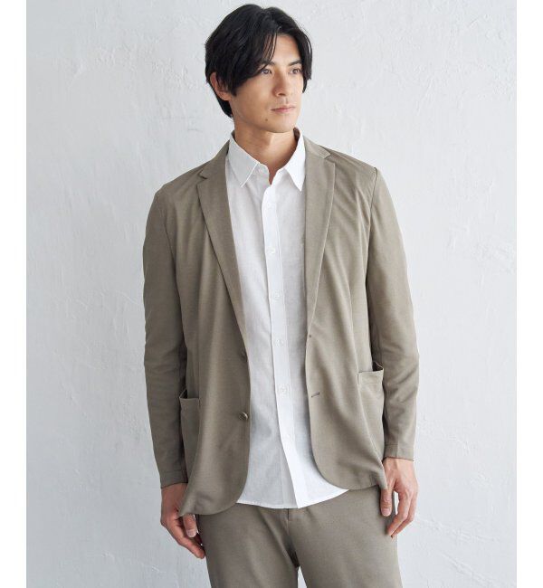 IKKA LOUNGE「【セットアップ対応】GOKU楽ワークDRYソフトカノコジャケット」|テーラードジャケット|