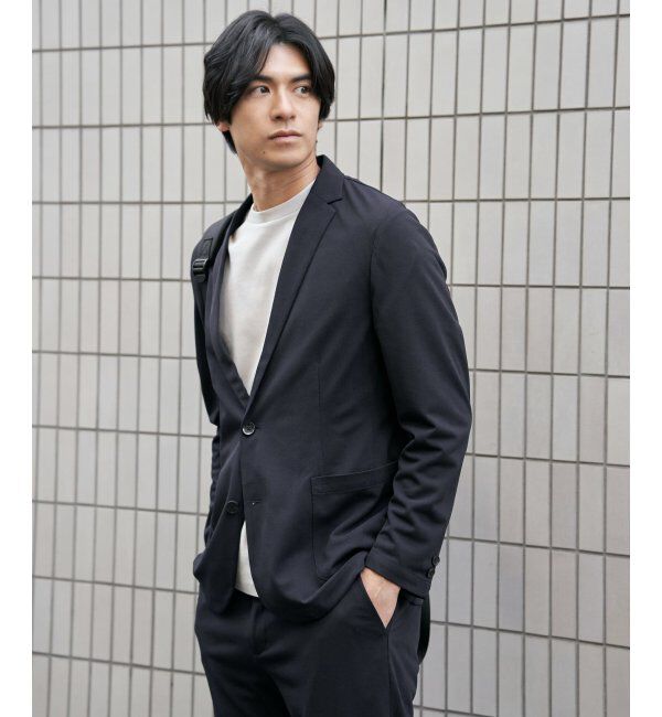 IKKA LOUNGE「【セットアップ対応】GOKU楽ワークDRYソフトカノコジャケット」|テーラードジャケット|