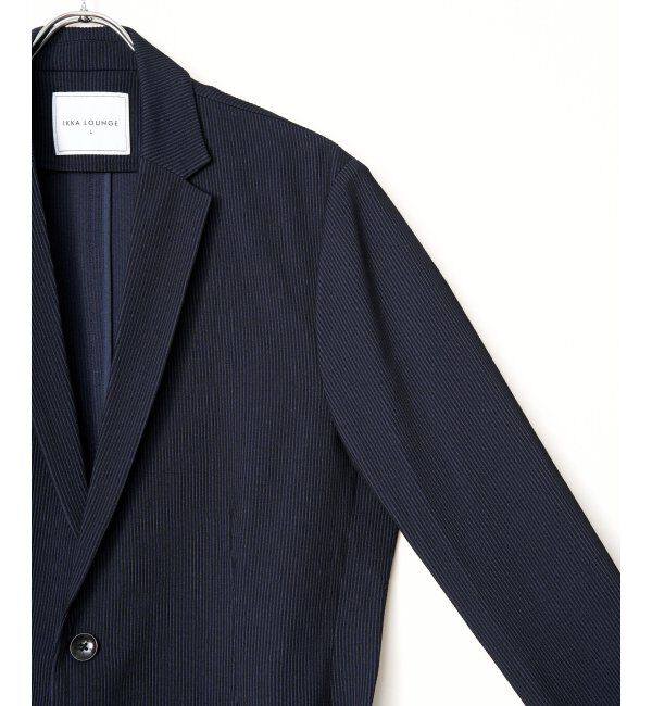 IKKA LOUNGE「【セットアップ対応】GOKU楽ワークサッカージャケット」|テーラードジャケット|