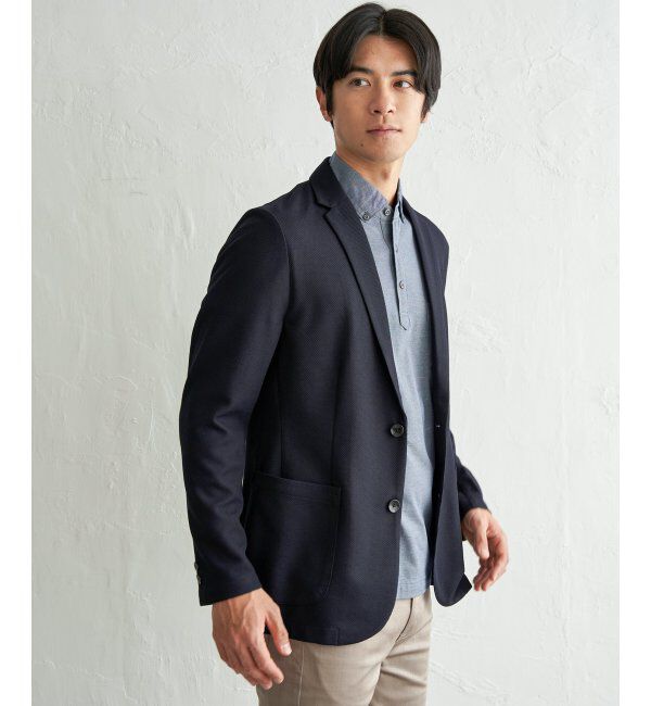 IKKA LOUNGE「ＧＯＫＵラクワークメランジライトＪＫＴ」|テーラードジャケット|