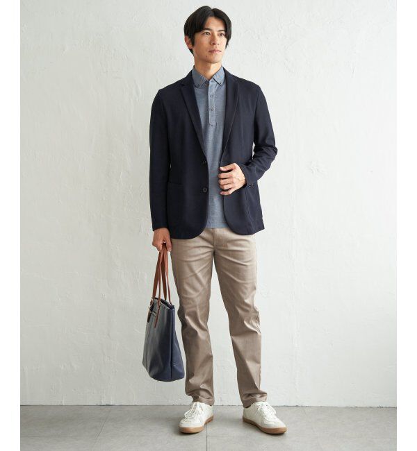 IKKA LOUNGE「ＧＯＫＵラクワークメランジライトＪＫＴ」|テーラードジャケット|