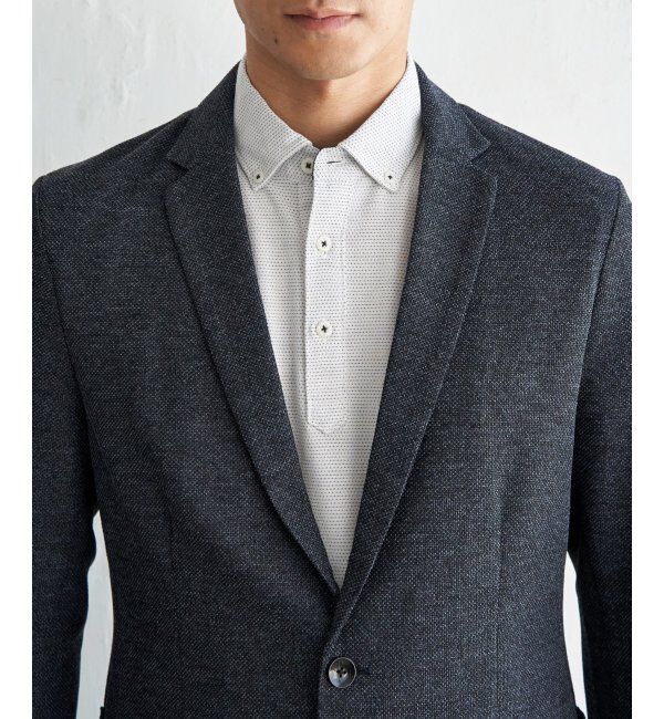 IKKA LOUNGE「ＧＯＫＵラクワークメランジライトＪＫＴ」|テーラードジャケット|