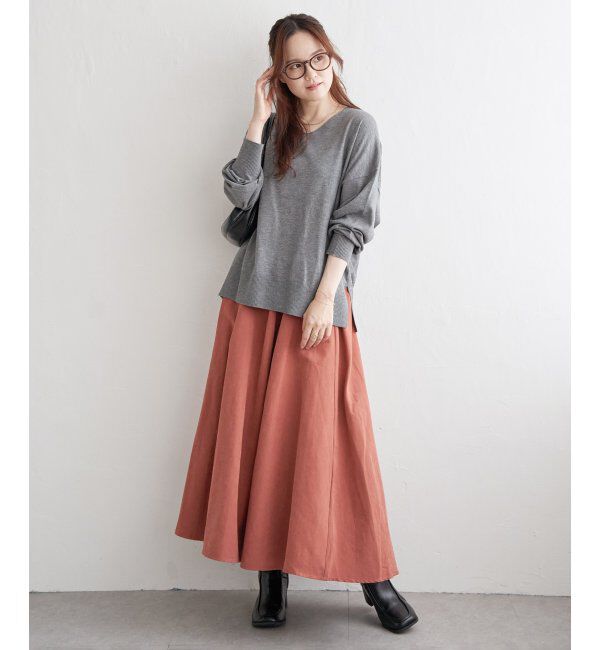 Lbc with Life「ソフトハイゲージＶネックＰＯ」|カーディガン|