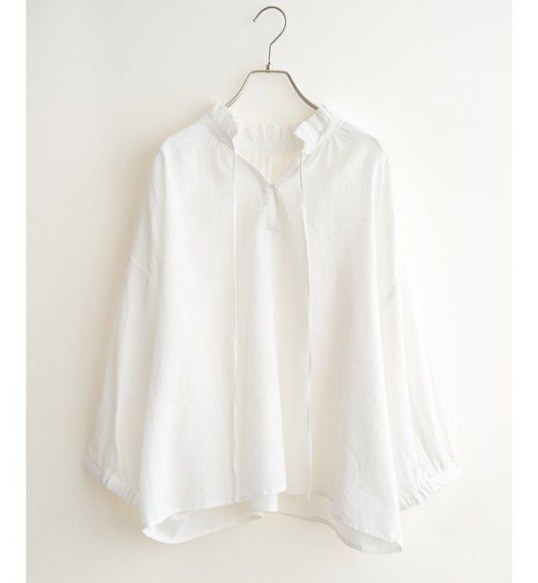 Lbc with Life「ジャカード襟フリル2WAYブラウス」|シャツ・ブラウス|