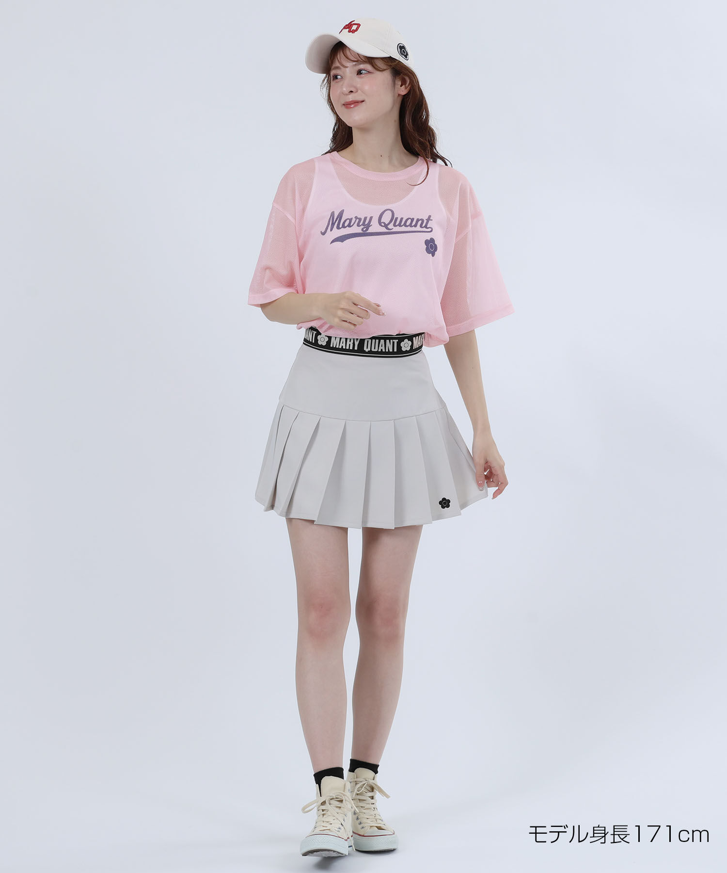 MARY QUANT「ベースボールロゴメッシュ Tシャツ」|Tシャツ・カットソー|