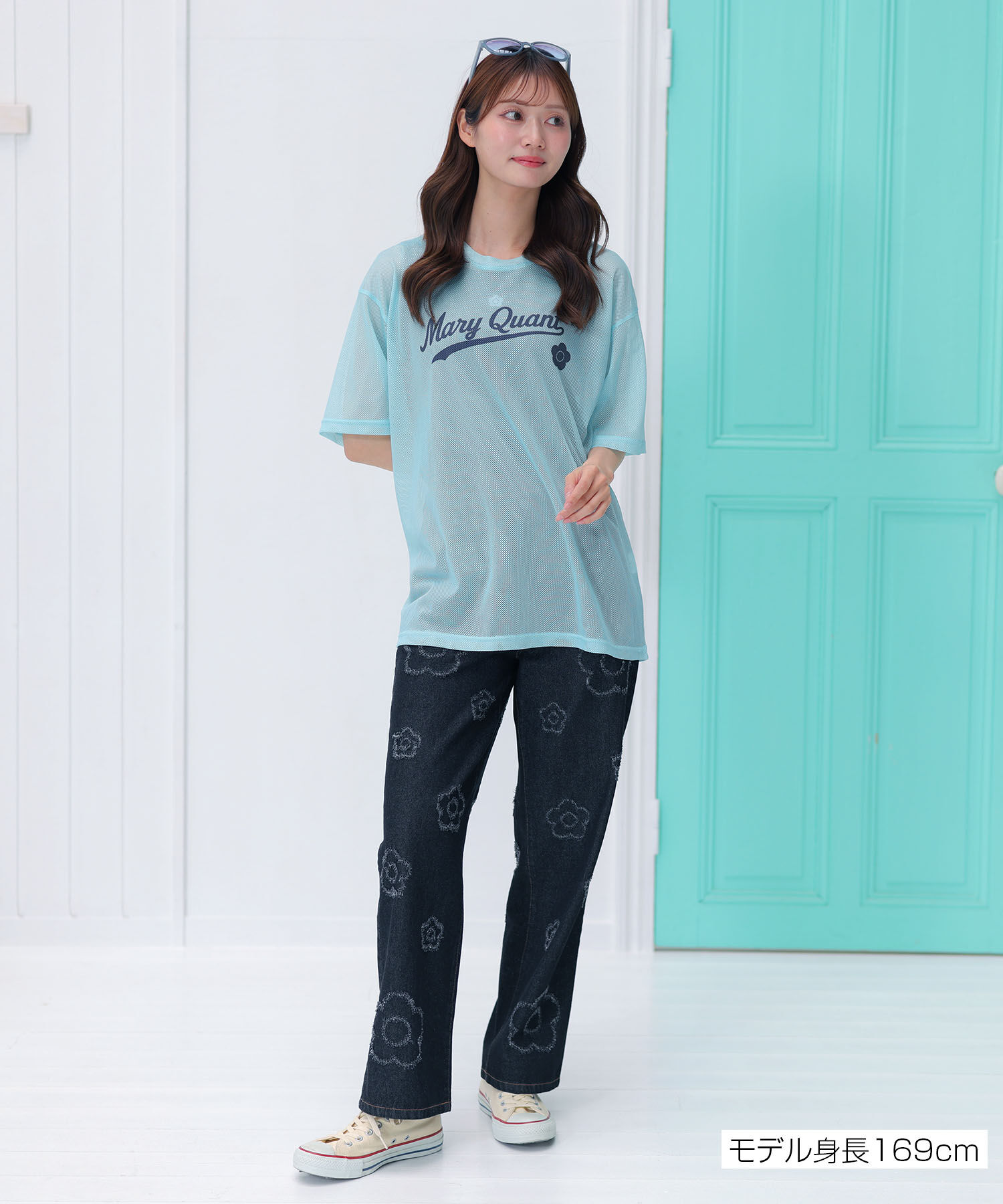 MARY QUANT「ベースボールロゴメッシュ Tシャツ」|Tシャツ・カットソー|