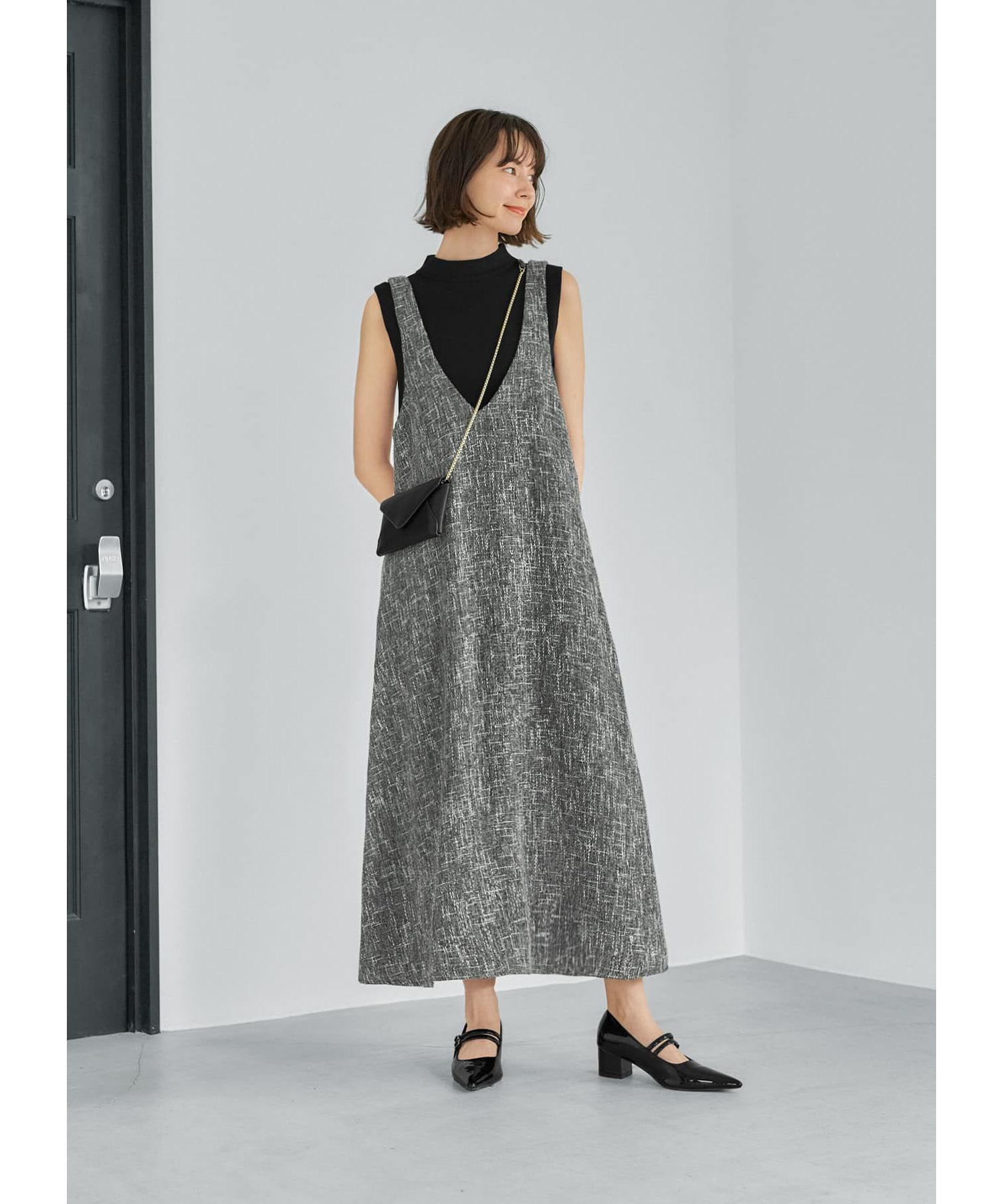 STYLE DELI「【LUXE】サマーツイードジャンパースカート」|ジャンパースカート|