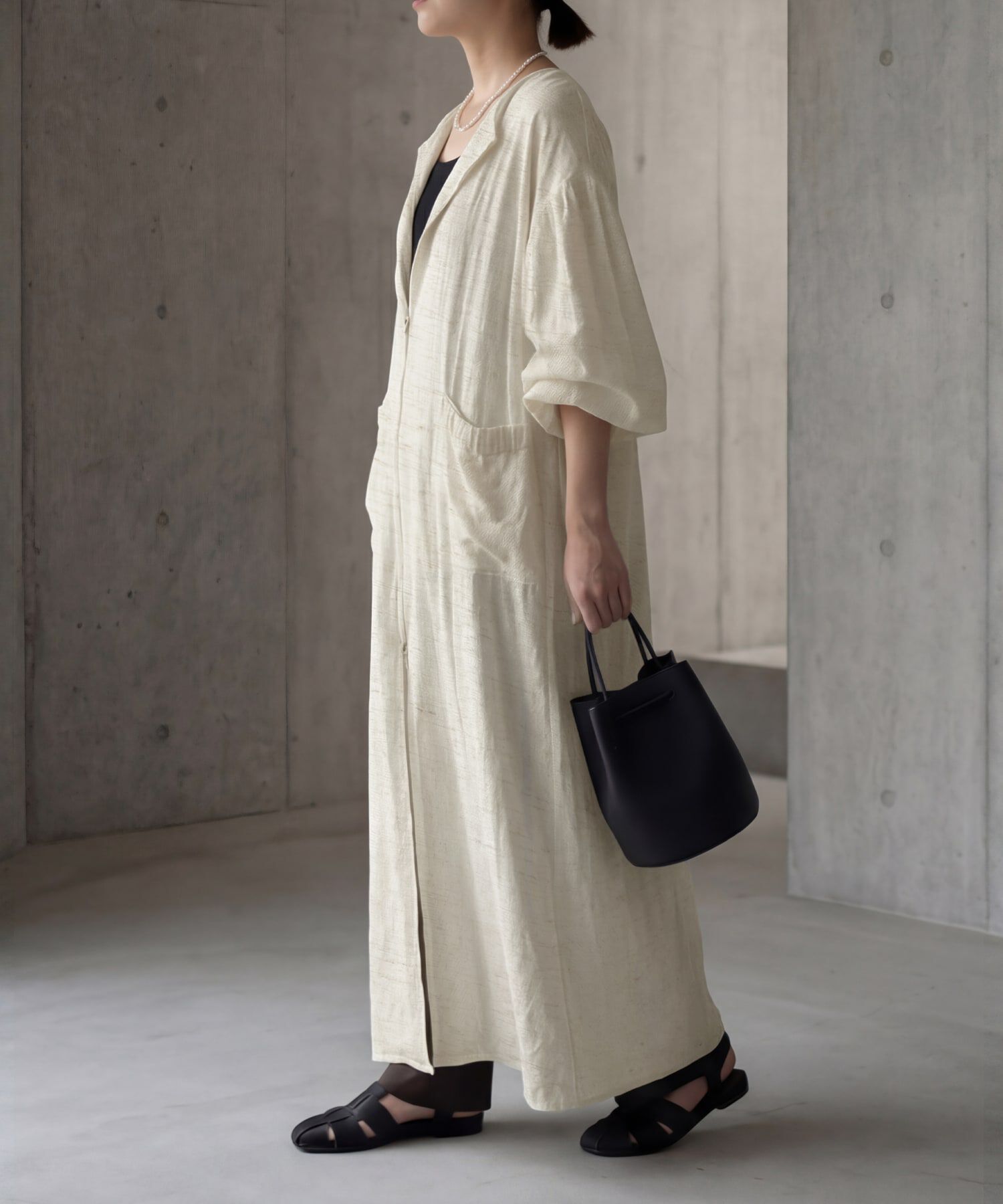 STYLE DELI「綿麻混紡◆羽織れるWファスナーワンピース」|ワンピース|