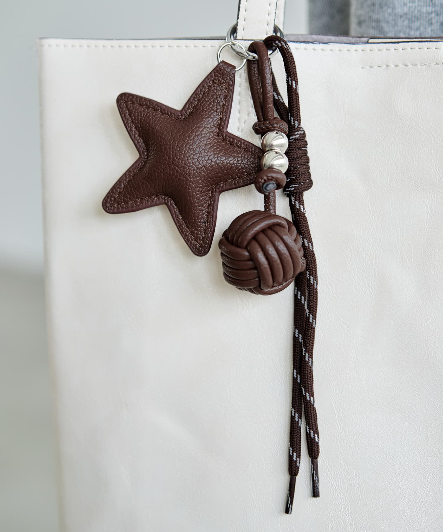 STYLE DELI「フェイクレザーSTARチャーム」|チャーム・キーホルダー|