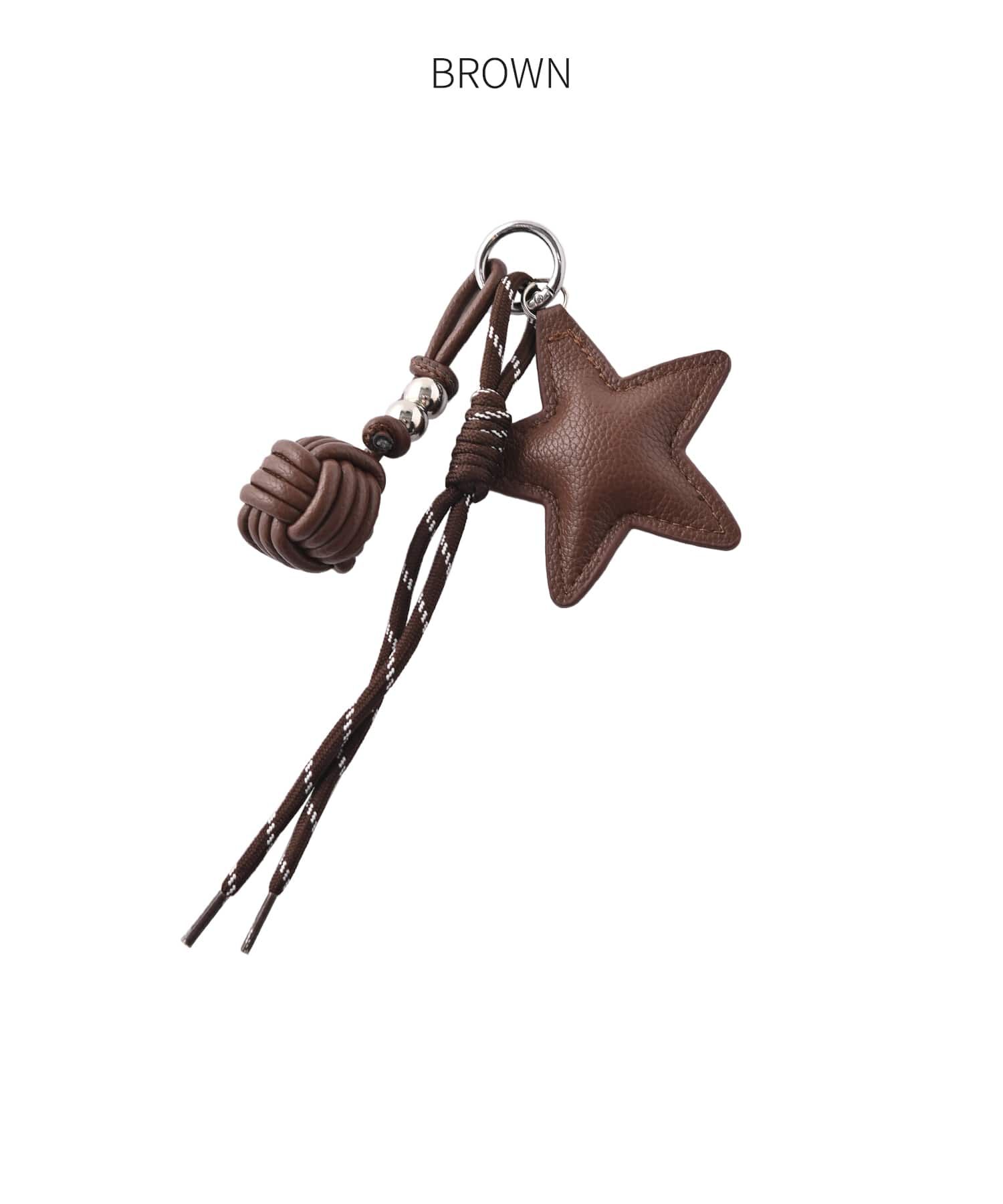 STYLE DELI「フェイクレザーSTARチャーム」|チャーム・キーホルダー|