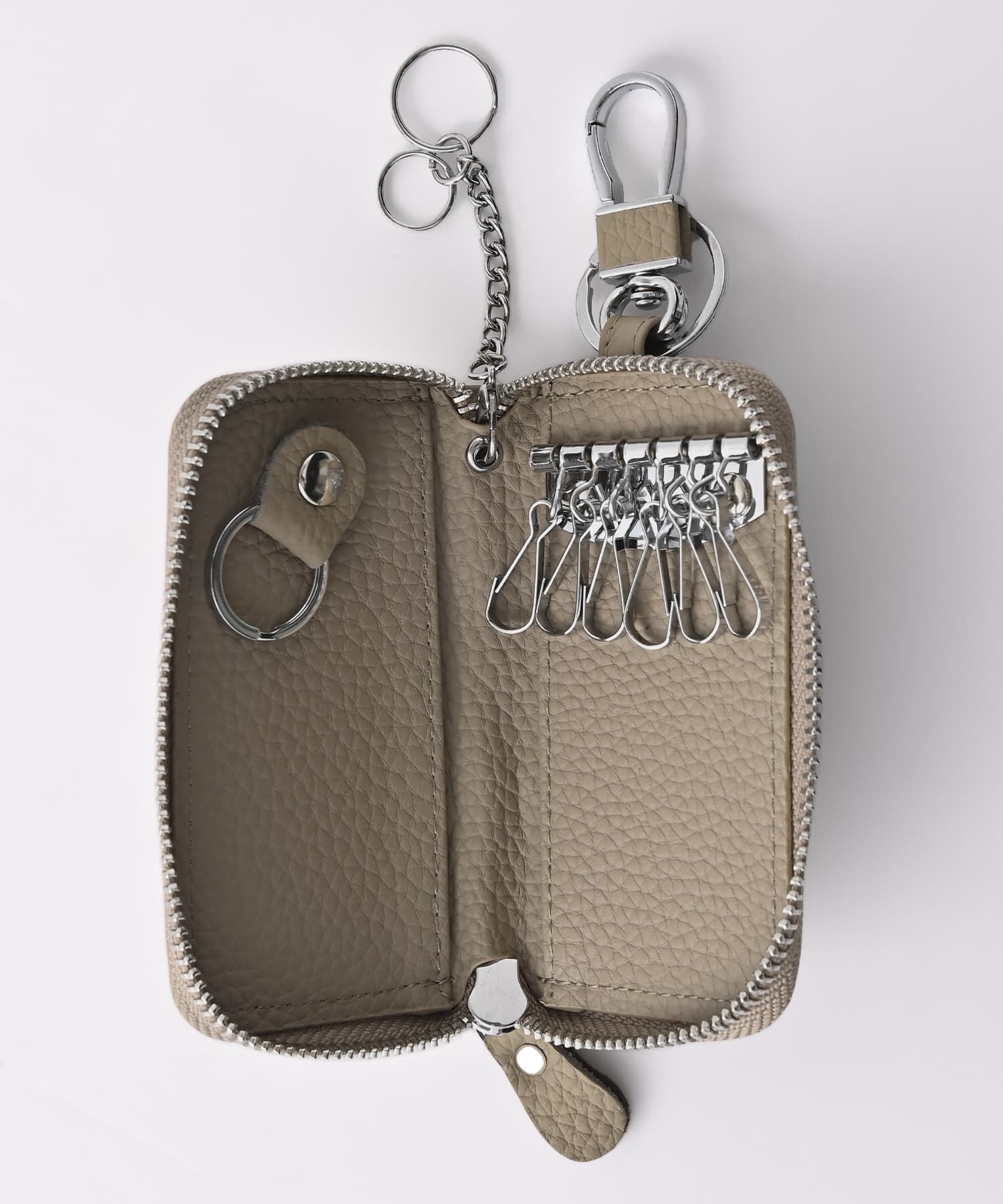 STYLE DELI「【DELI by】すっきり収まる本革ジップキーケース」|キーケース|