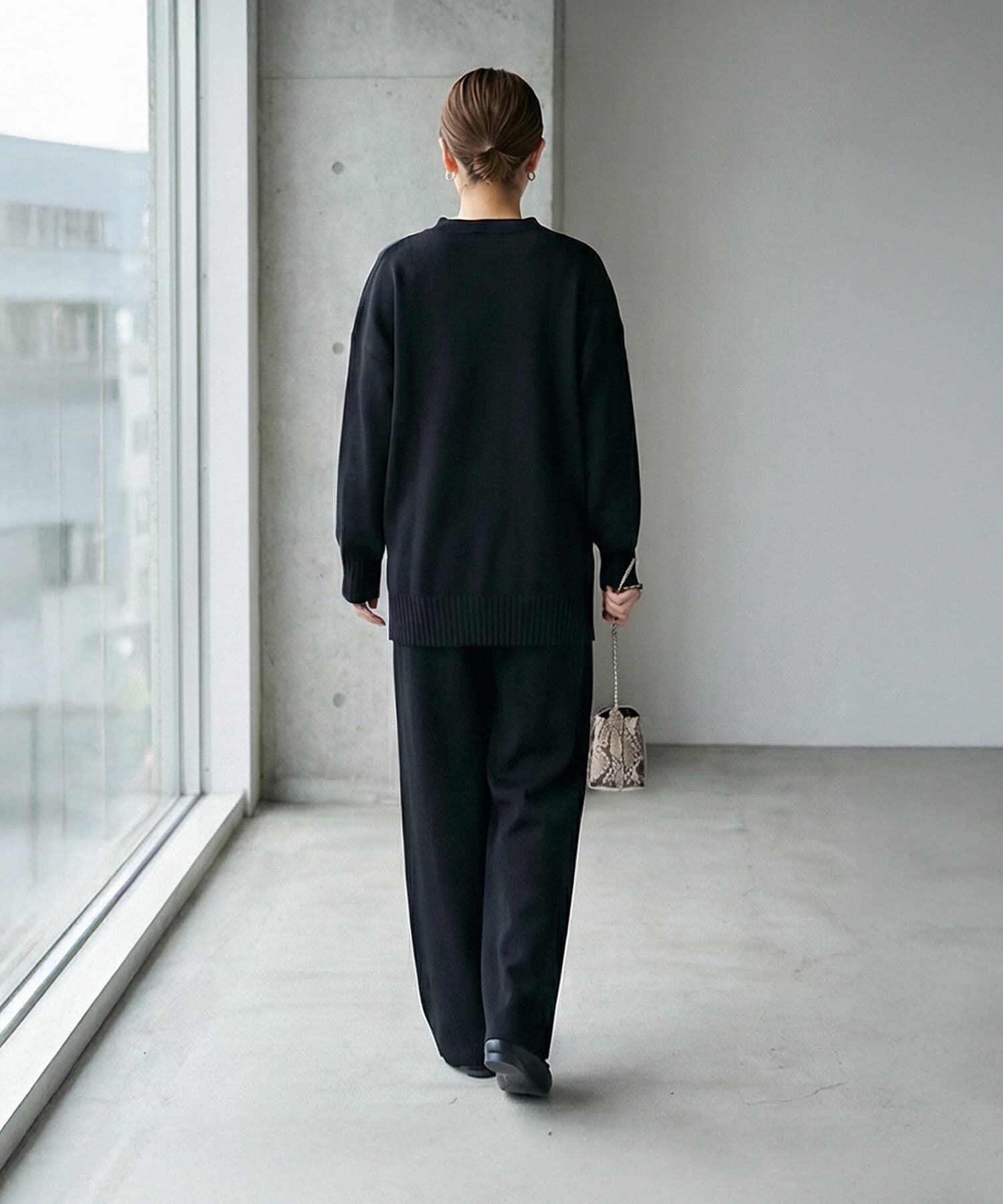  「カーデ型トップス＆パンツセットアップ」|シャツ・ブラウス|