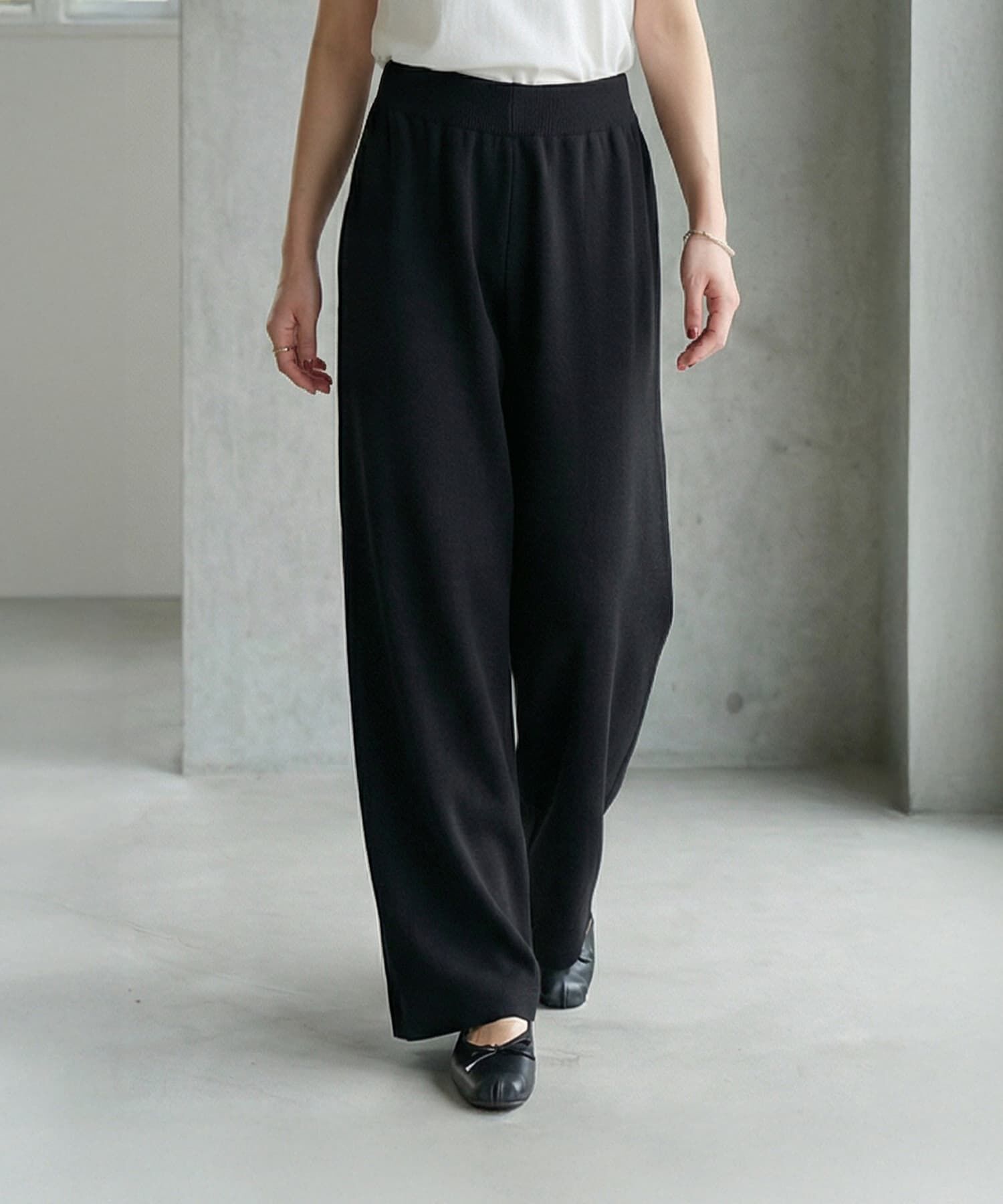  「カーデ型トップス＆パンツセットアップ」|シャツ・ブラウス|