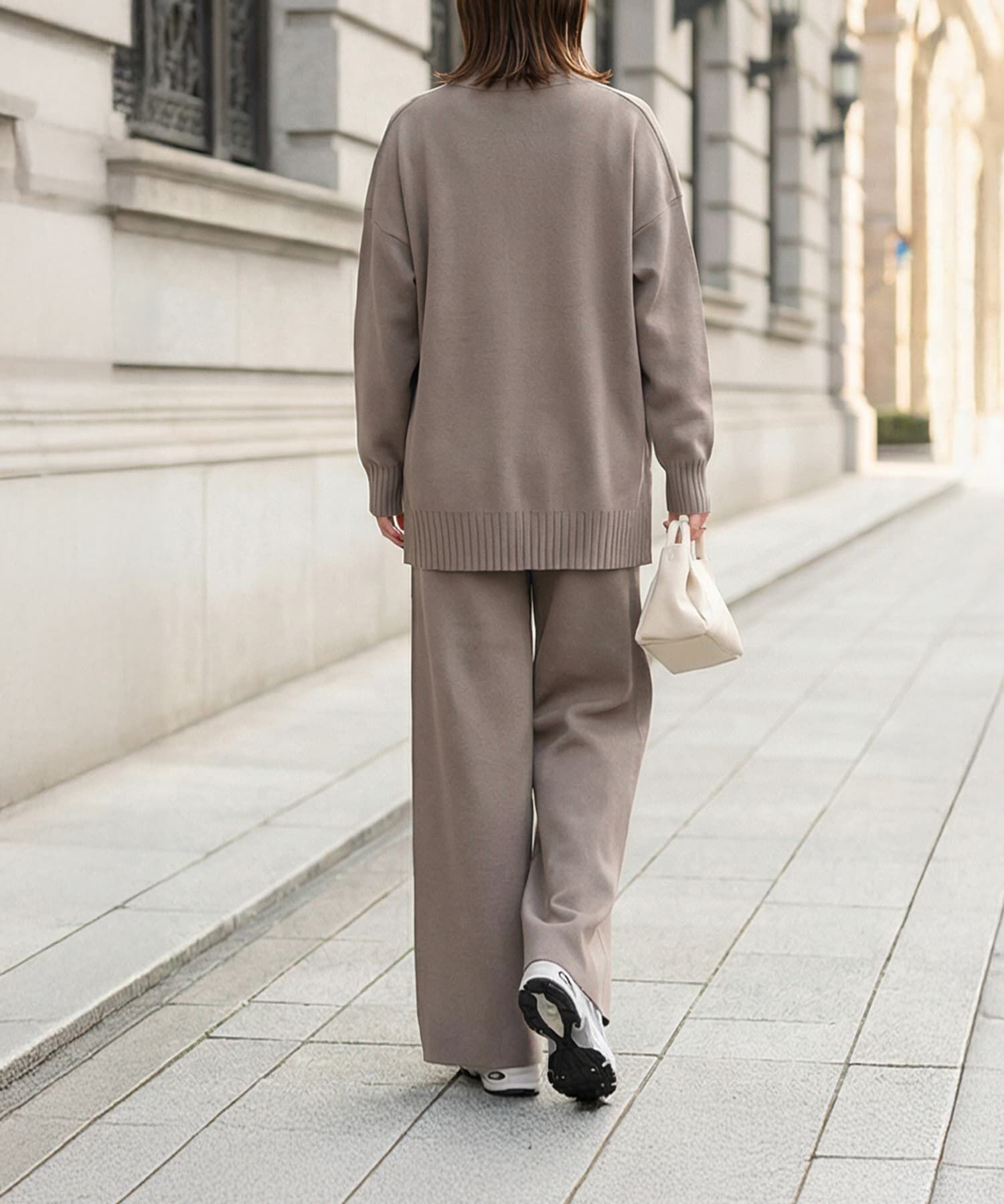  「カーデ型トップス＆パンツセットアップ」|シャツ・ブラウス|