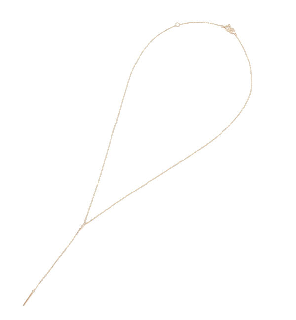 JUPITER「【K10】Y字ダイヤモンドネックレス/40cm」|ネックレス|