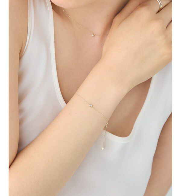 ete「【先行予約】 [アイシーヴェール] K10IGG ダイヤモンド ブレスレット」|ブレスレット・バングル|