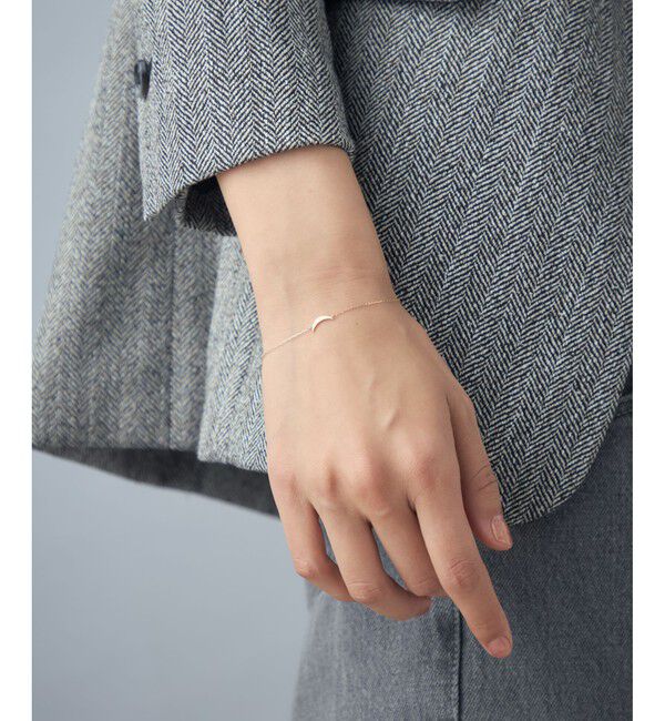 Jouete「K10YG ブレスレット クレセントムーン」|ブレスレット・バングル|