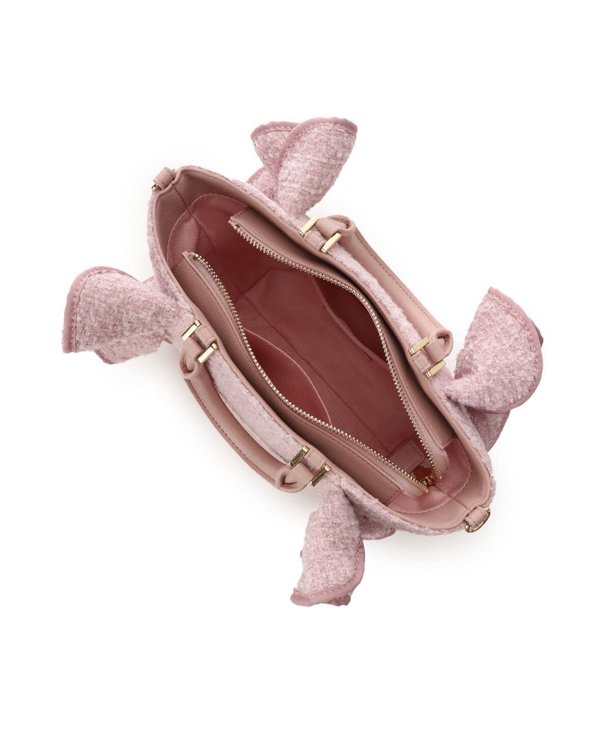 Samantha Vega「ツイードフリルハンドバッグ（小）」|ハンドバッグ|