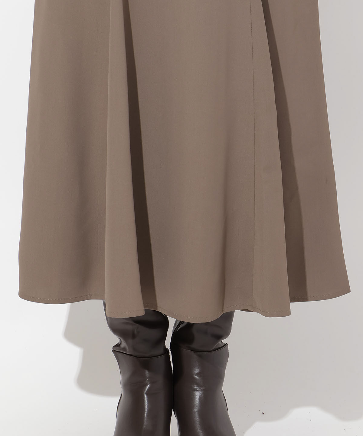 アンドクチュール「サイドレースアップフレアスカート」|フレア|