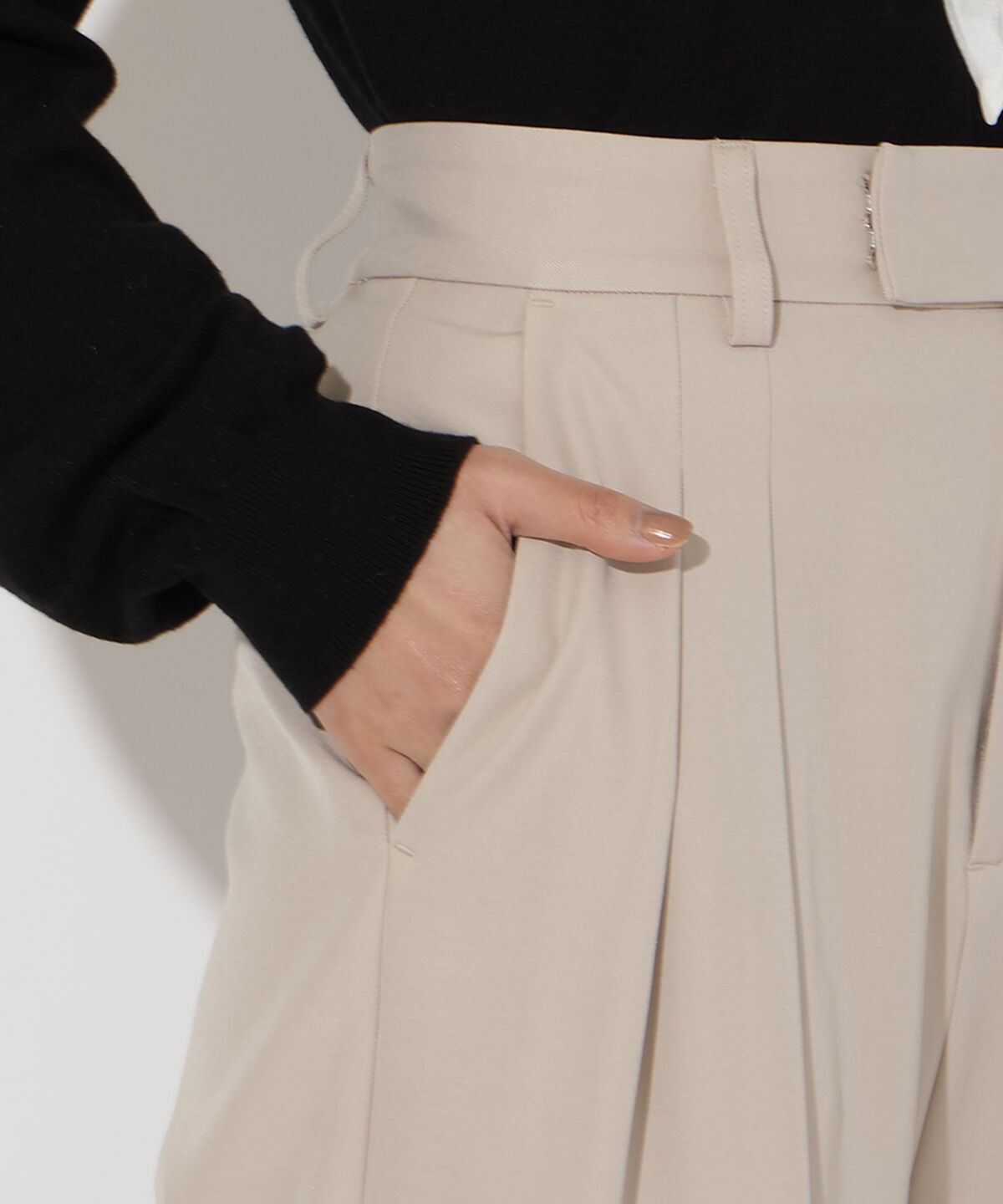 アンドクチュール「タックワイドパンツ」|その他|