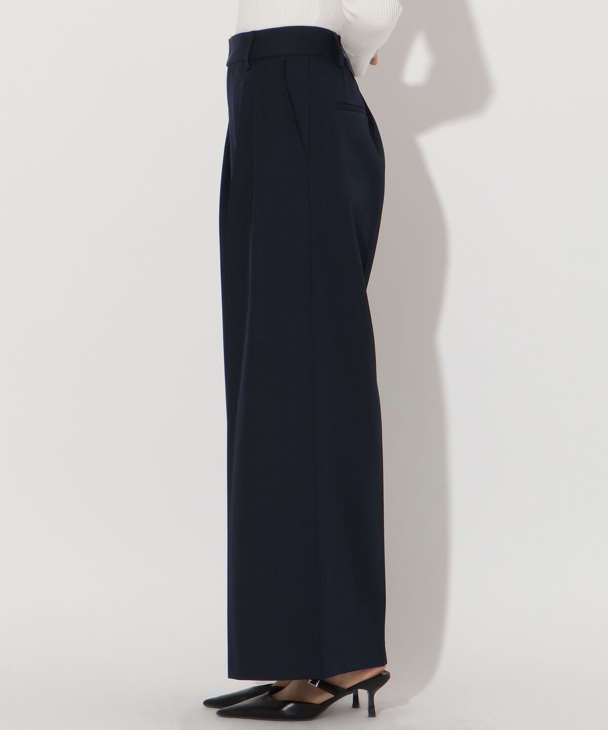 アンドクチュール「タックワイドパンツ」|その他|