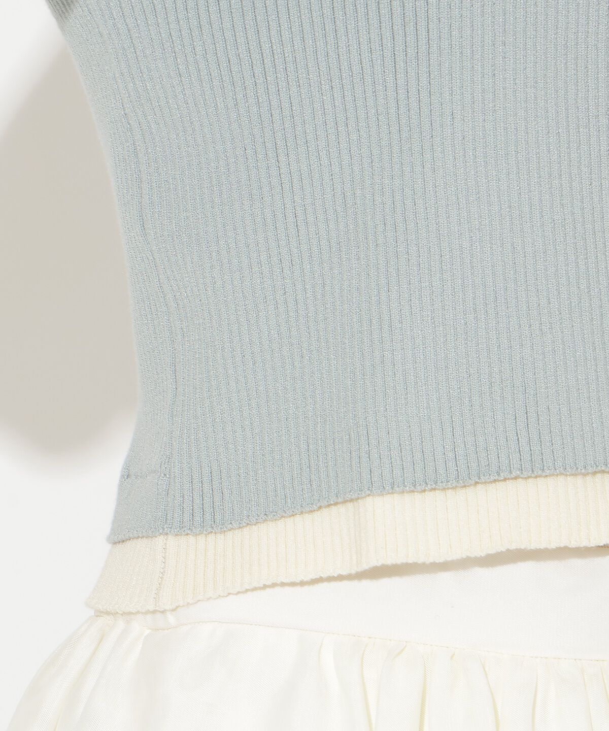 アンドクチュール「襟付きレイヤード風カーディガン」|カーディガン|