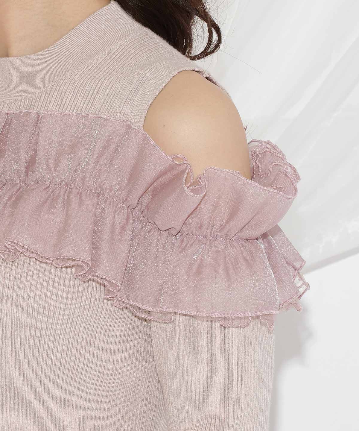 WILLSELECTION「フリルドッキングリブニット」|ニット・セーター|