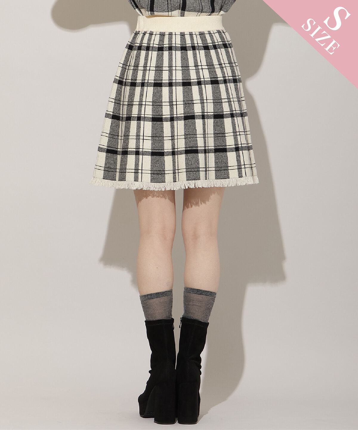 WILLSELECTION「チェック柄ニットフレアスカート」|フレア|