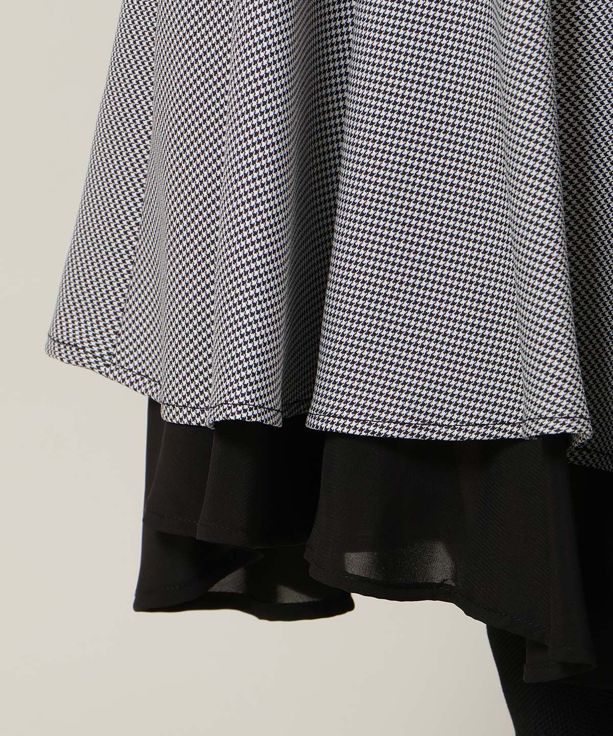 WILLSELECTION「アシンメトリーレイヤードヘムスカート」|フレア|