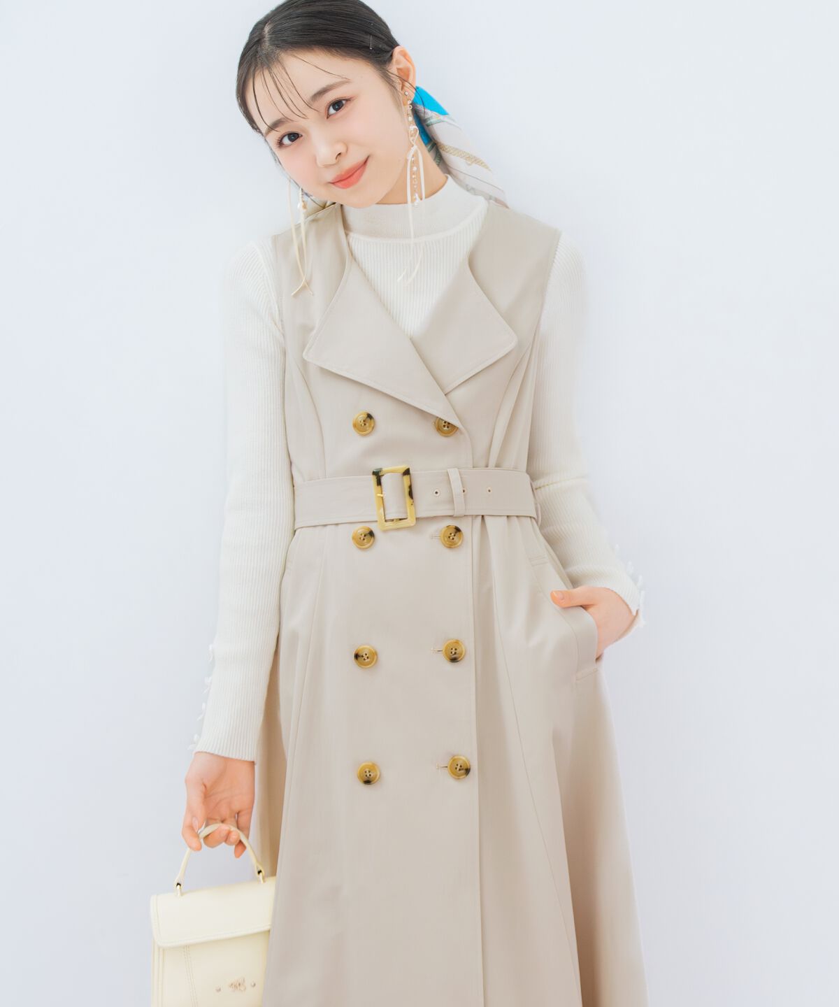 WILLSELECTION「リボンスリーブ3WAYトレンチコート」|トレンチコート|