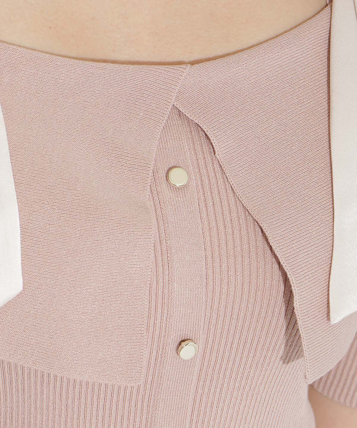 WILLSELECTION「リボンオフショルハーフスリーブニット」|ニット・セーター|