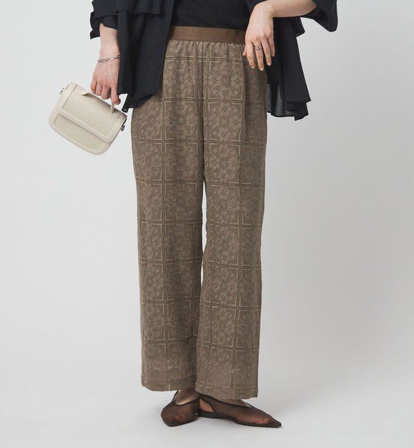 UNITED ARROWS green label relaxing「シアー レース パンツ」|チノ|