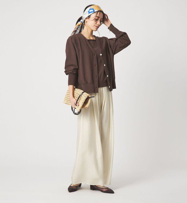 UNITED ARROWS green label relaxing「HIYOKE Vネック ニット カーディガン マシンウォッシャブル 接触冷感 UVカット 遮熱」|カーディガン|