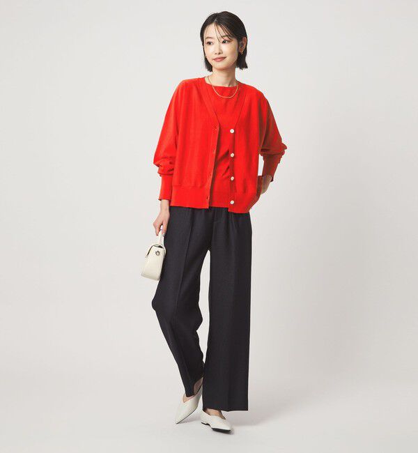 UNITED ARROWS green label relaxing「HIYOKE Vネック ニット カーディガン マシンウォッシャブル 接触冷感 UVカット 遮熱」|カーディガン|