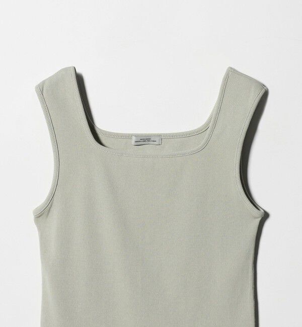 UNITED ARROWS green label relaxing「デコルテ フライス タンクトップ 抗菌」|タンクトップ|