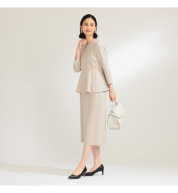Demi-Luxe BEAMS 「トリアセ セミタイトスカート＊」|スカート|BEIGE