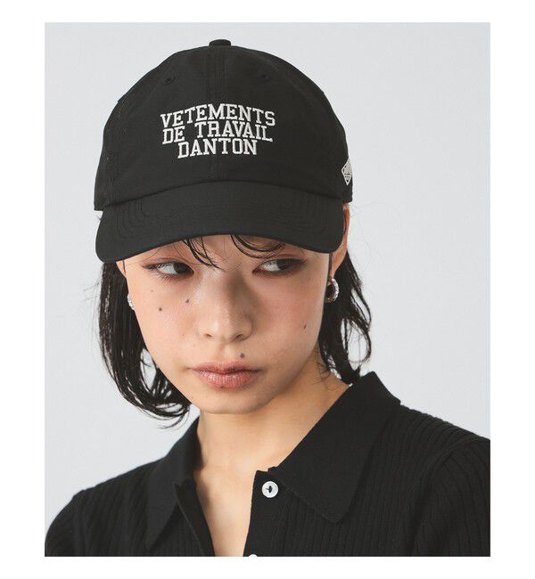 Ray BEAMS 「DANTON / 6パネル ロゴ キャップ」|キャップ・キャスケット|091 BLACK(WHITE)